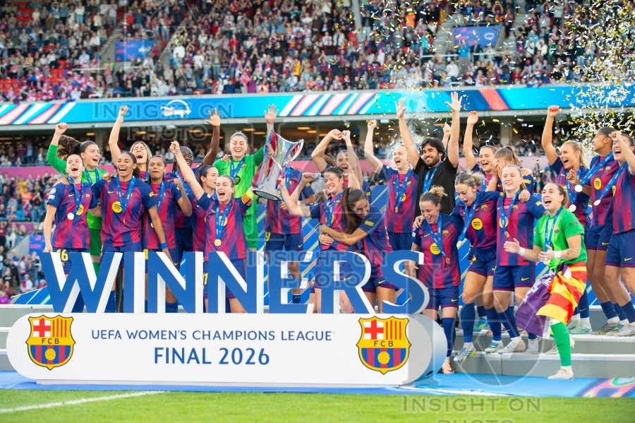 2026 Womens Champions League Final Football FC Barcelona v OL Lyonnes May 23rd