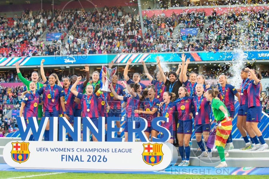 2026 Womens Champions League Final Football FC Barcelona v OL Lyonnes May 23rd