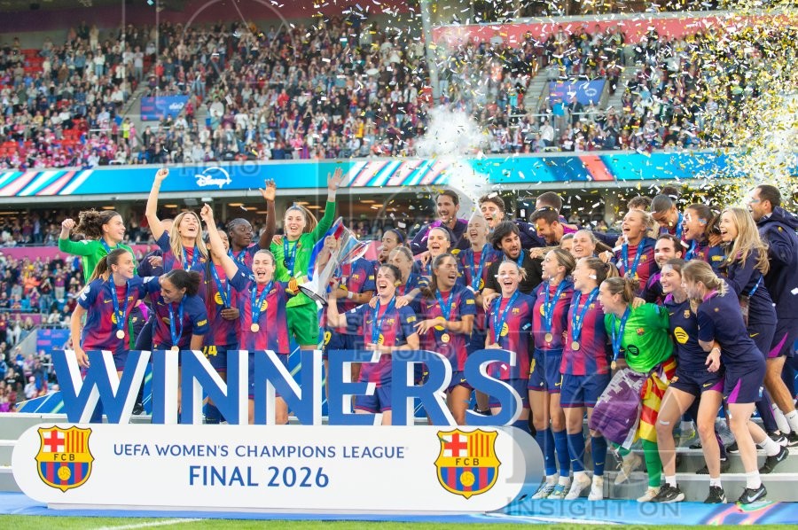 2026 Womens Champions League Final Football FC Barcelona v OL Lyonnes May 23rd