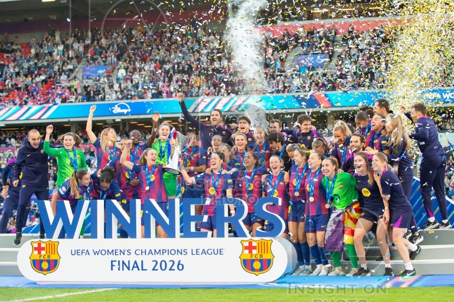 2026 Womens Champions League Final Football FC Barcelona v OL Lyonnes May 23rd