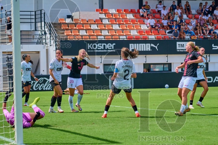VCF Femenino v Madrid CFF, Liga F Moeve Women’s football, Valencia, Spain