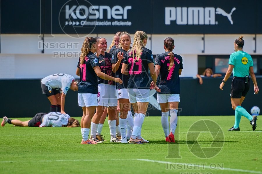 VCF Femenino v Madrid CFF, Liga F Moeve Women’s football, Valencia, Spain