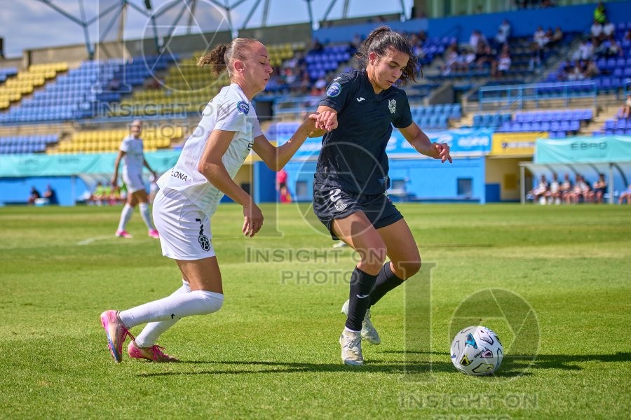 FC Badalona Women v Real Sociedad, Liga F Women’s football, Girona, Spain