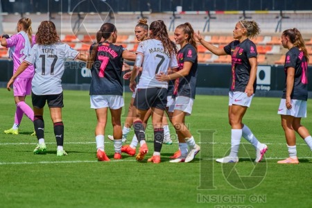 VCF Femenino v Madrid CFF, Liga F Moeve Women’s football, Valencia, Spain